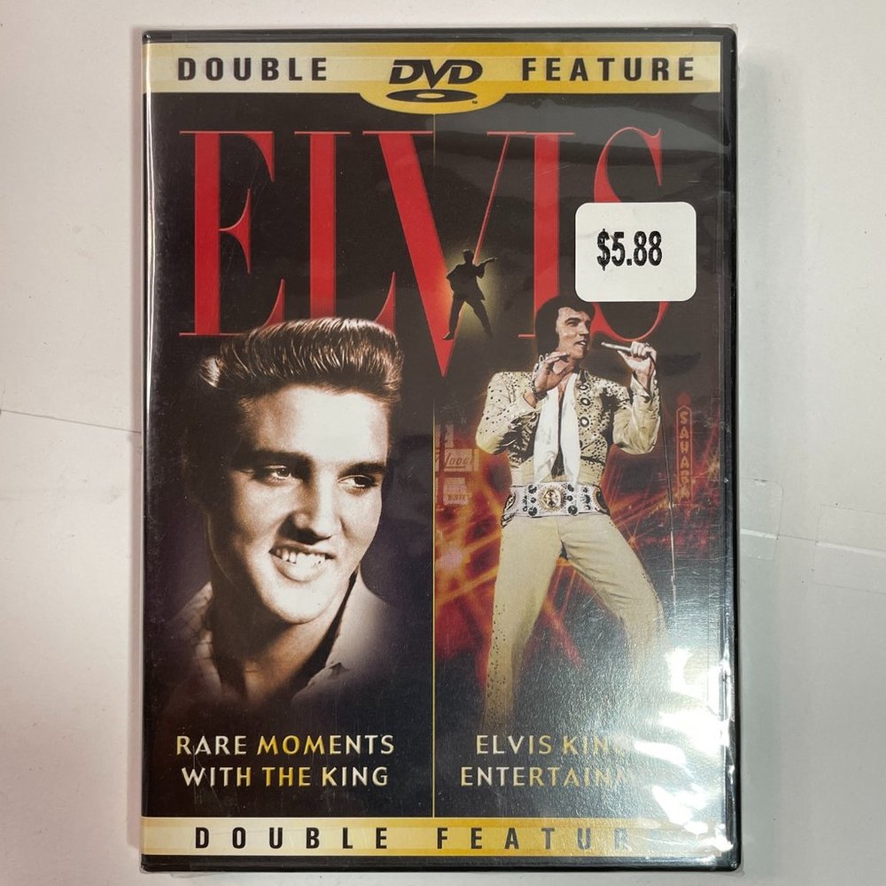 Elvis - Rare Moments with the King/ King of Entertainment (DVD, 2002) New Sealed